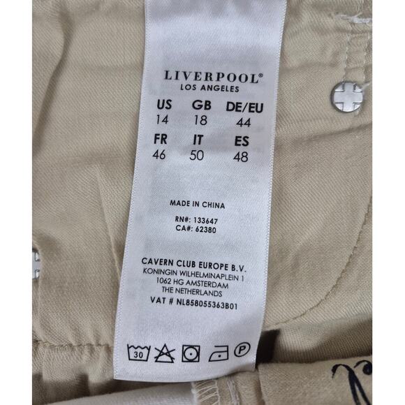 Liverpool Los Angeles Ankle Skinny Jeans White Sz 14/32 NWO - Picture 5 of 7